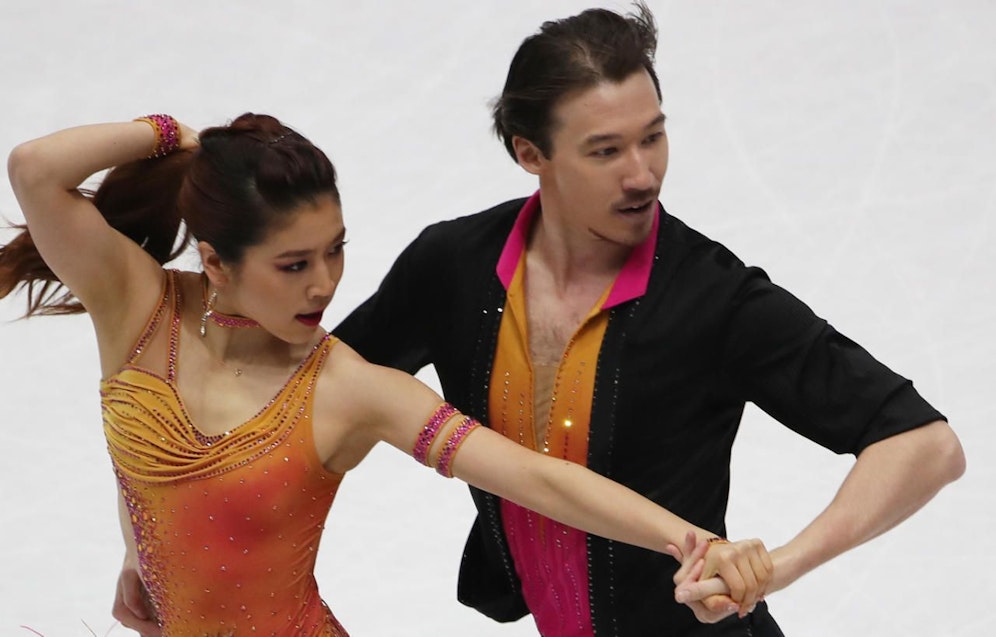 Chris Reed vor zwei Jahren mit Tanz-Partnerin Kana Muramoto.