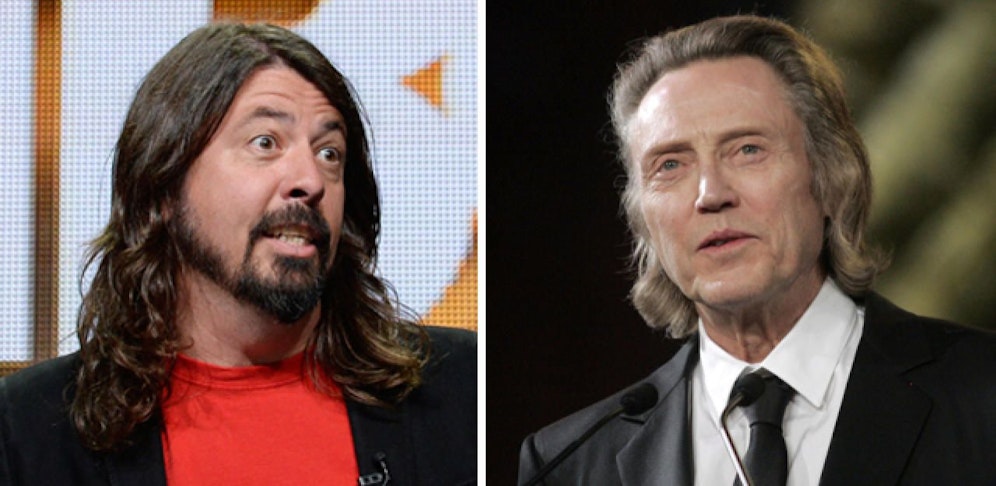 Dave Grohl (li.) und Christopher Walken
