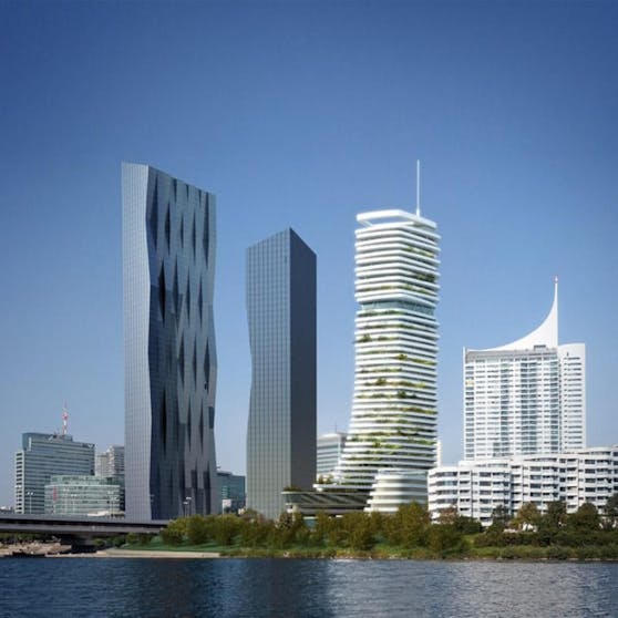 Baustart für Wohnhochturm &quot;Danube Flats&quot; wurde für April angekündigt. (c) A01 Architects