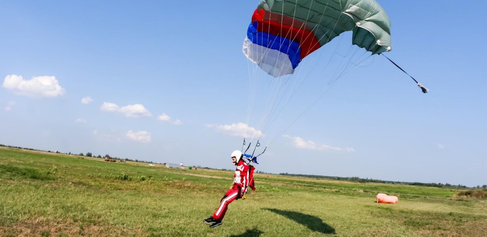Bei der Landung passierte das Unglück.