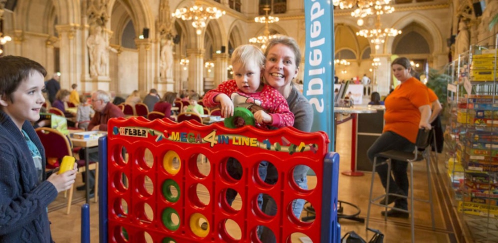 Das Wiener Rathaus wird am Wochenende wieder zur Spielezone. 