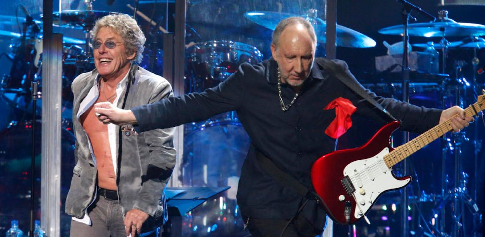 Roger Daltrey (l.) und Pete Townshend von der britischen Band &quot;The Who&quot;