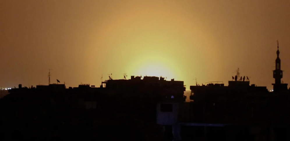Angriff auf ein Waffenlager der Terrororganistation Hisbollah in Syrien.