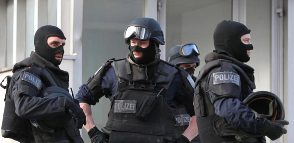 Elitepolizisten im Einsatz.