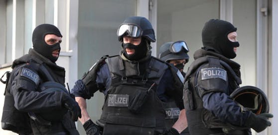 Elitepolizisten im Einsatz.