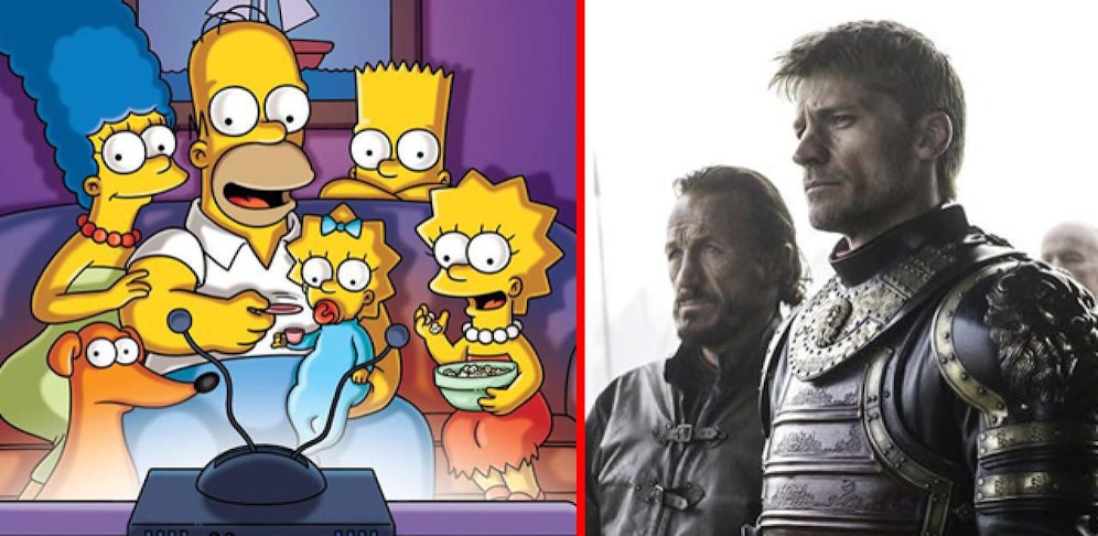 "Die Simpons" und "Game of Thrones" (Credits: Fox, HBO)