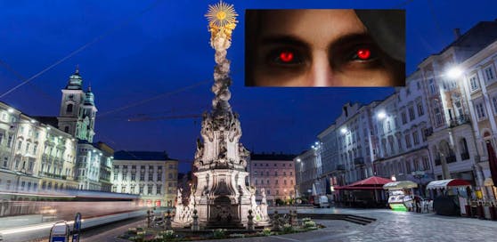 In Linz wurde ein Bursch von einem Mann mit &quot;Halloween-Augen&quot; überfallen. 