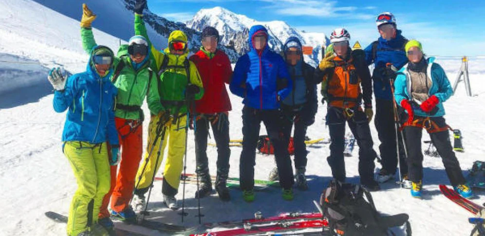 Die Gruppe auf einem der letzten Fotos vor dem verhängnisvollen Aufstieg.