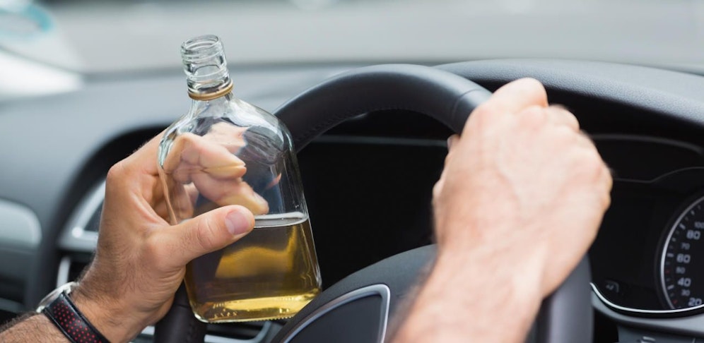 Der Alko-Lenker wurde angezeigt.