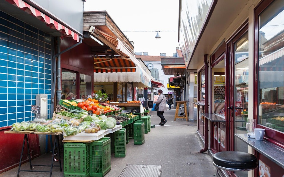 Wiens Märkte, wie der Viktor-Adler-Markt in Favoriten, bleiben geöffnet.