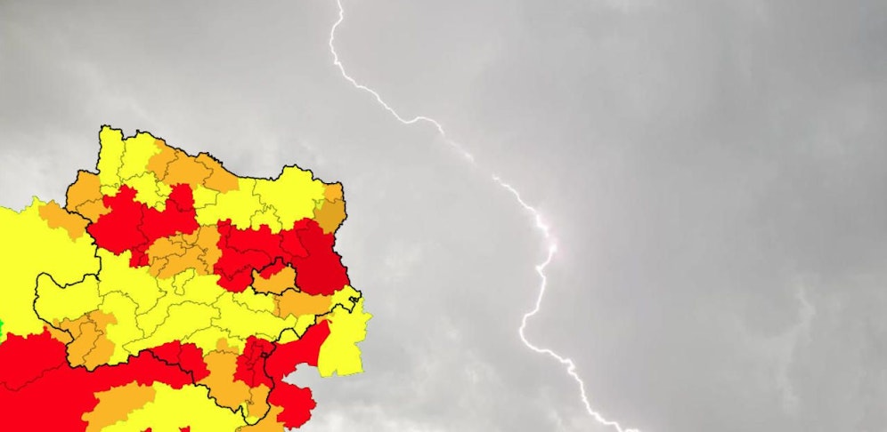 Die aktuelle Warnkarte.