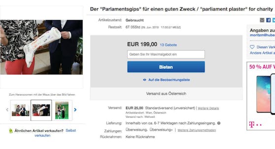 Das Startgebot lag bei 25 Euro.