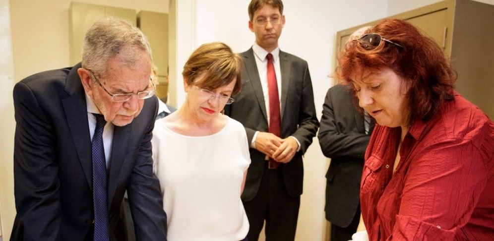 Bundespräsident Alexander Van der Bellen zu Gast beim Dokumentationsarchiv des österreichischen Widerstandes.
