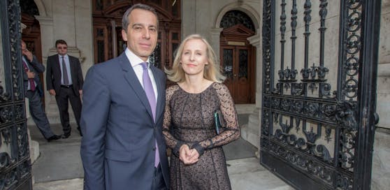 Eveline Steinberger-Kern und ihr Mann Christian Kern.