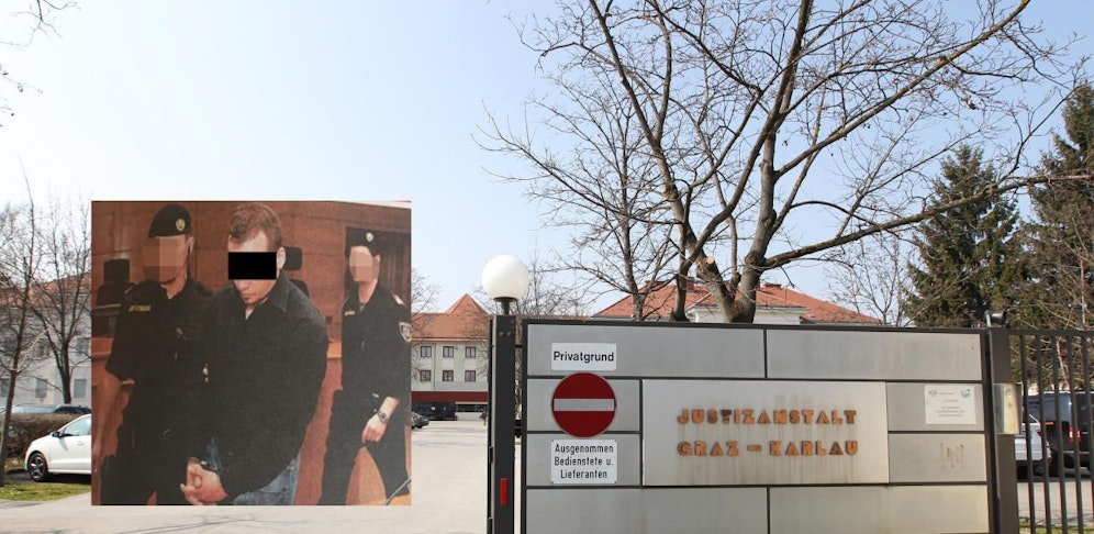 Der mutmaßliche Verdächtige (am Foto beim Prozess im März 2011) soll in der Karlau erneut zugeschlagen haben.