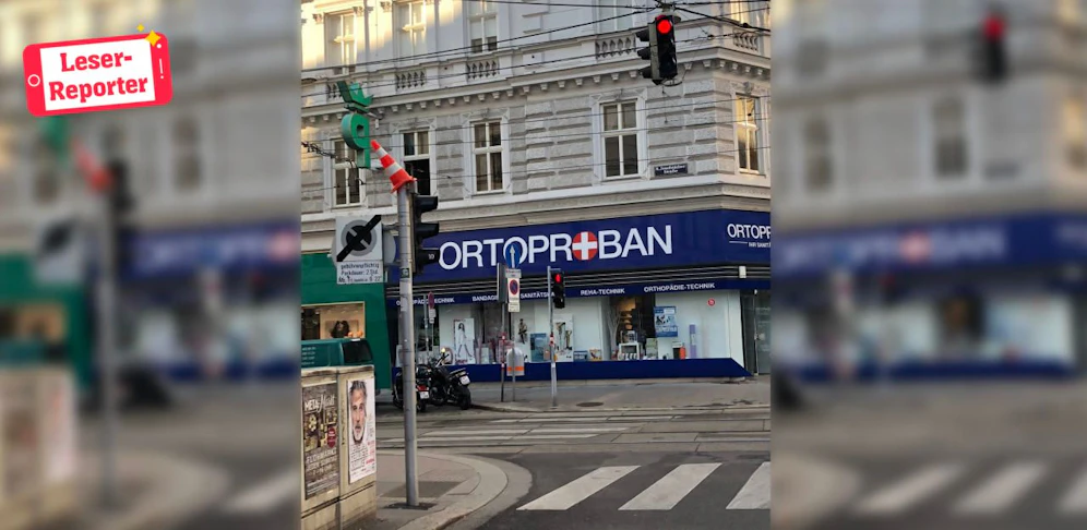 "Scheinbar war in der Josefstädter Straße wem langweilig oder die Hitze ist zur sehr in den Kopf gestiegen", so Leser Mario.