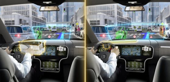 Mehr Durchblick: Head-up-Displays der Zukunft sollen reale und virtuelle Elemente abbilden.