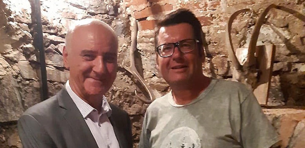  Politologe Rasuly und SP-Nationalrat Laimer in St. Pölten.