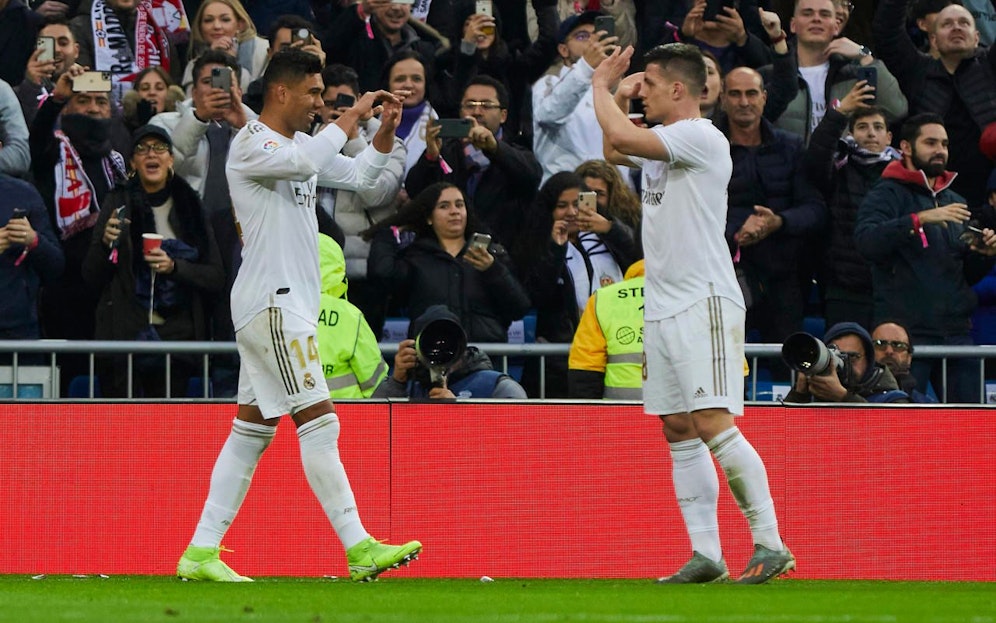 Casemiro feiert seinen Doppelpack. 