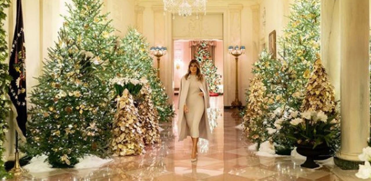 Heute.at - Melania Trump streut Kunstschnee