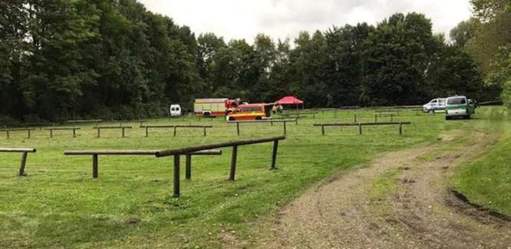 Der Fundort der Leiche beim Feringa-See in Unterföhring bei München.