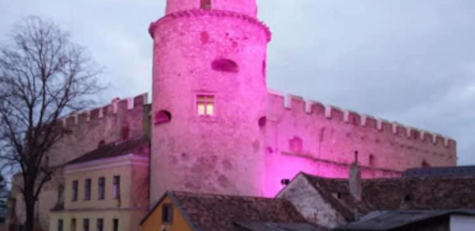 Wahrzeichen und touristische Attraktion: Für ein paar Anrainer leuchtet die Laaer Burg aber zu grell, vor allem nach 22 Uhr.