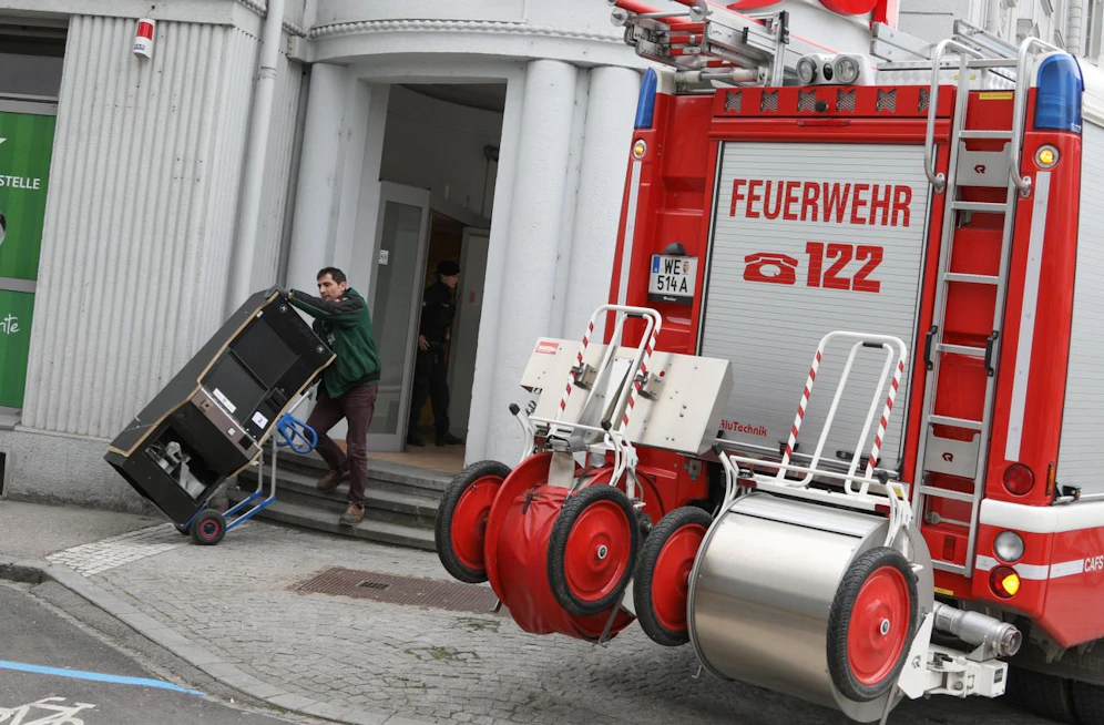 Kurioser Einsatz gegen illegales Glücksspiel für die Feuerwehr Wels.
