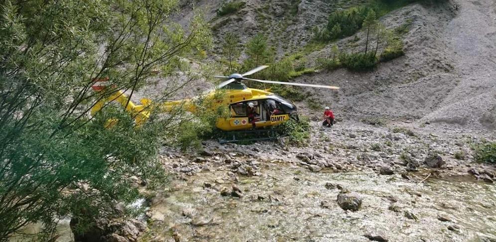 Der Hubschrauber landete in den Ötschergräben.