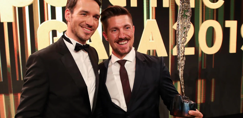 Marcel Hirscher mit Felix Neureuther