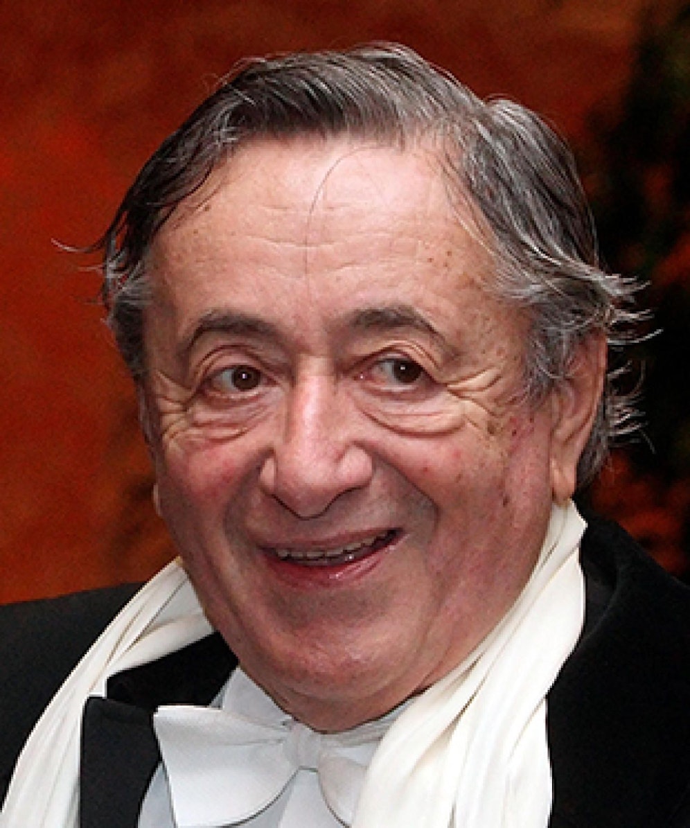 Richard Lugner "sieht" Autos, die in seine Garage fahren.