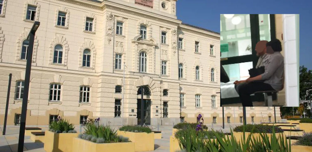 Die Angeklagte (re. sitzend) musste in St. Pölten vor Gericht.