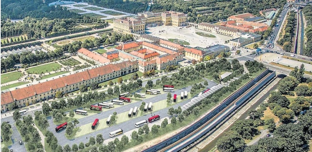 Der geplante Schönbrunn-Parkplatz. 