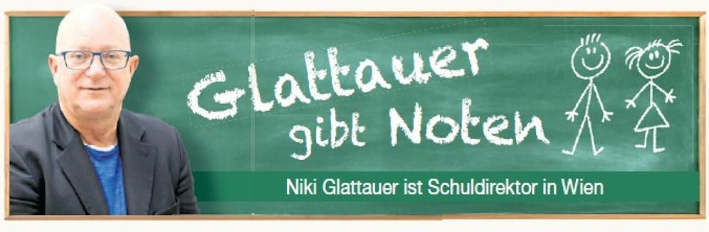 Glattauer gibt Noten: Die Kolumne jeden Montag in "Heute".