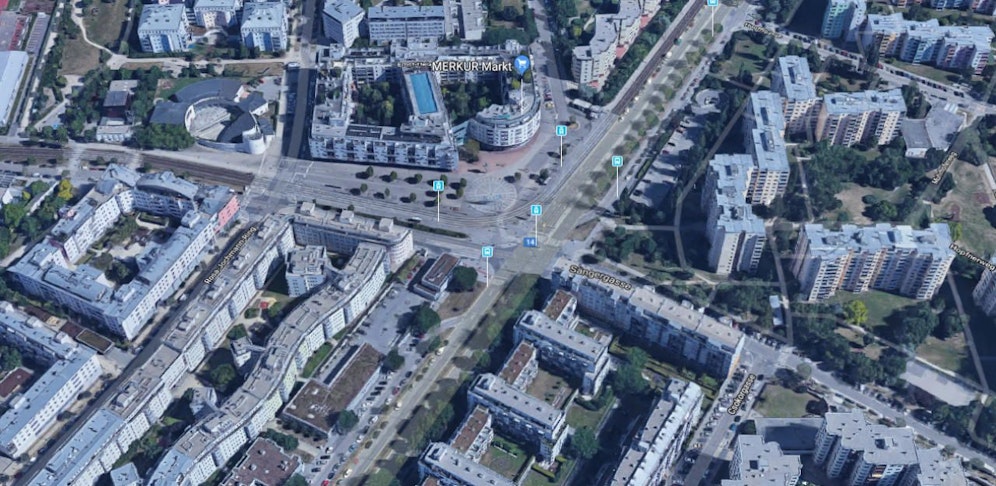 An dieser Kreuzung passierte der Unfall