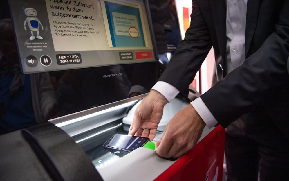 Automat: Prozess dauert sieben Minuten. 