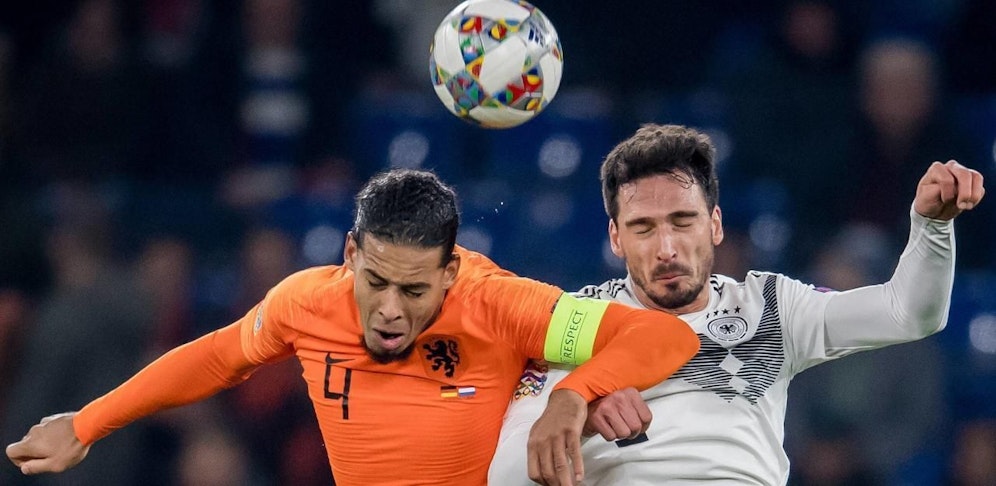 Mats Hummels prallt mit Deutschland in der EM-Quali ausgerechnet auf den Erzfeind Niederlande. 