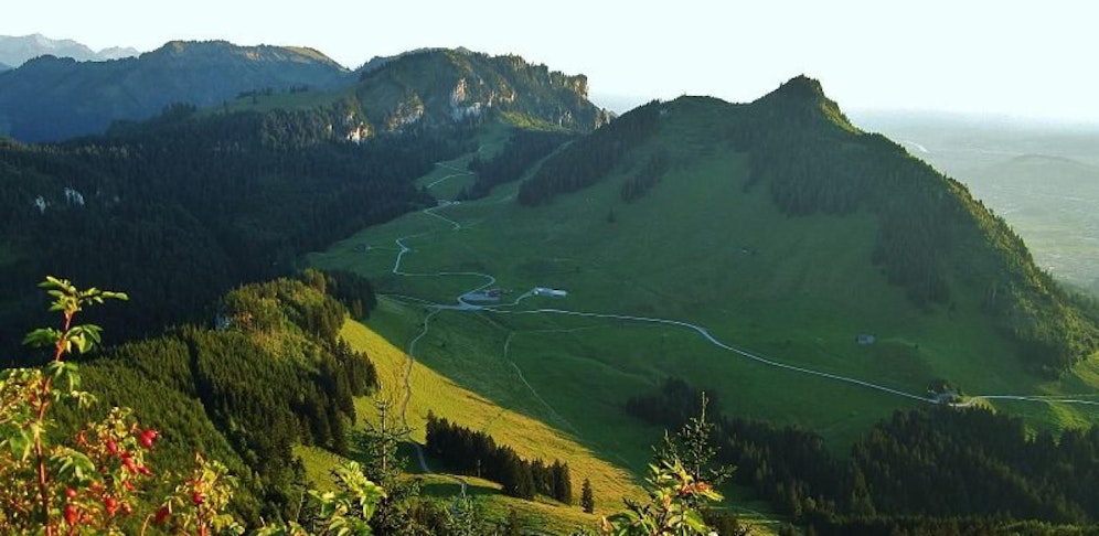 Blick von der Staufenspitze auf Schuttannen; Symbolfoto