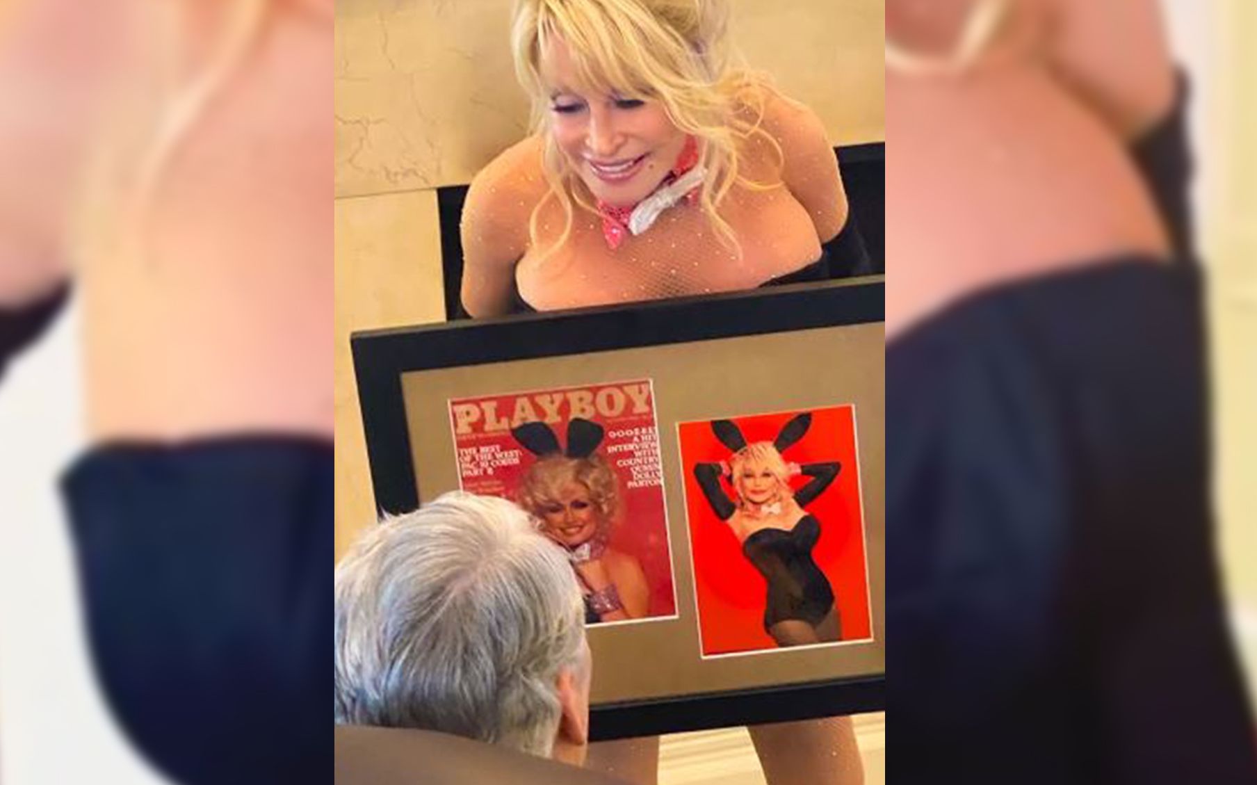 Dolly Parton und ihr nachgestelltes Cover 