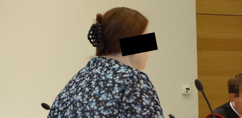 Die Angeklagte (36) vor Gericht.