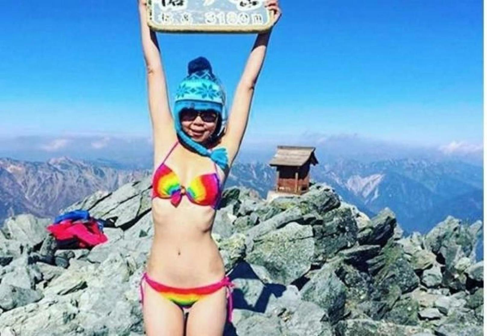 Die als Bikini-Bergsteigerin bekannte Taiwanerin Gigi Wu kam beim Sturz in eine Schlucht ums Leben.