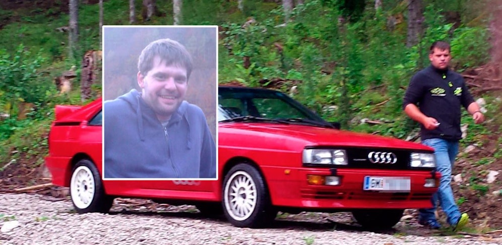 Christian Stieger mit seinem Audi Quattro.