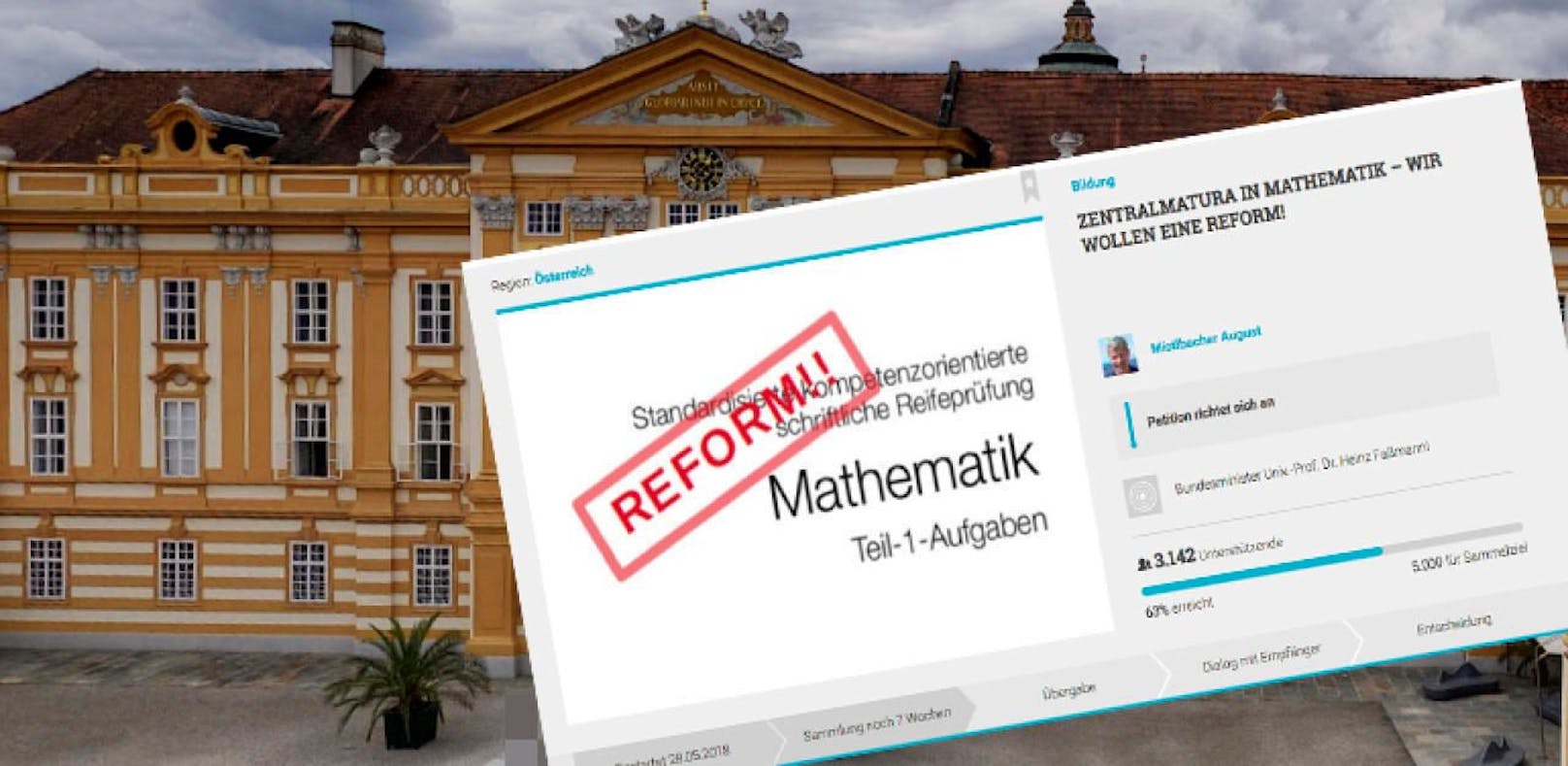 Die Online-Petition der Mathe-Lehrer aus dem Stiftsgymnasium Melk