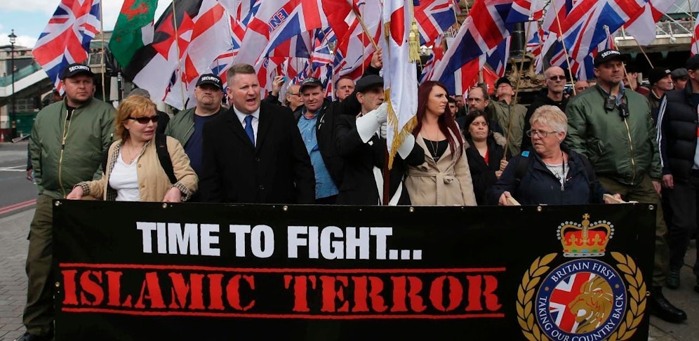 Die rechte Gruppierung "Britain First"