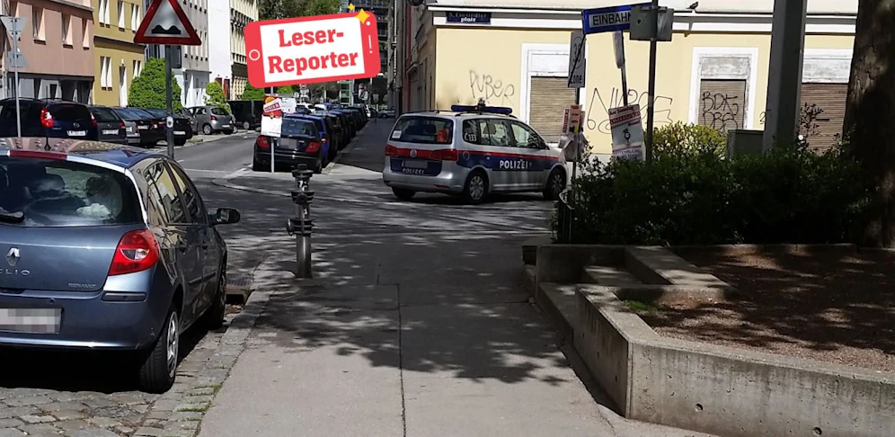 Falsch geparkt: Denja B. ärgert's!