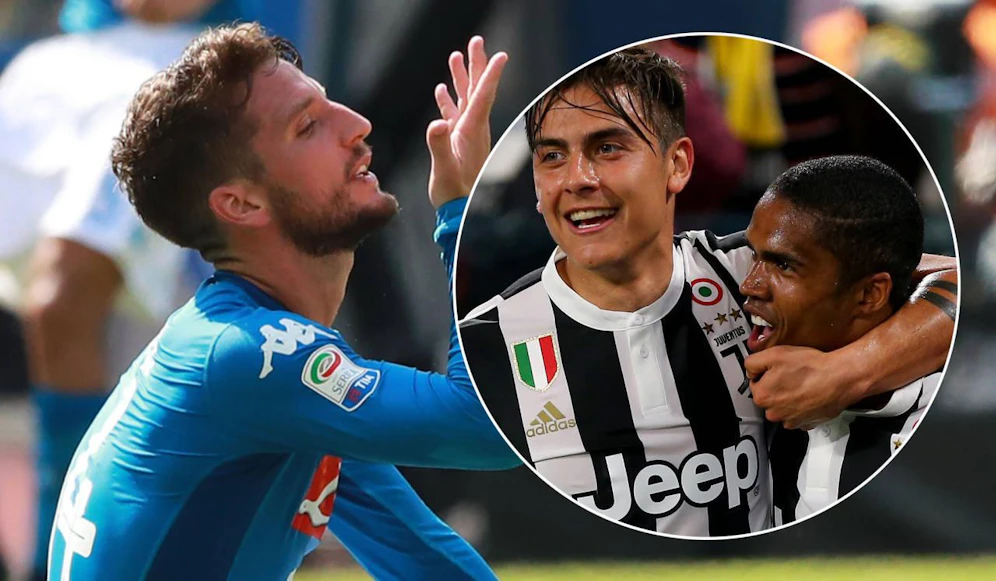 Napolis Dries Mertens (l.) weiß: Der Titel geht erneut an Juventus.