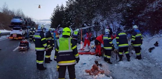 Der Unfall passierte auf der Karawanken-Autobahn (A11) bei Rosegg in Kärnten 