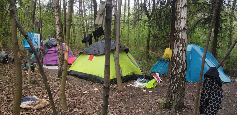 Illegale Zeltlager wurden in Linz geräumt.