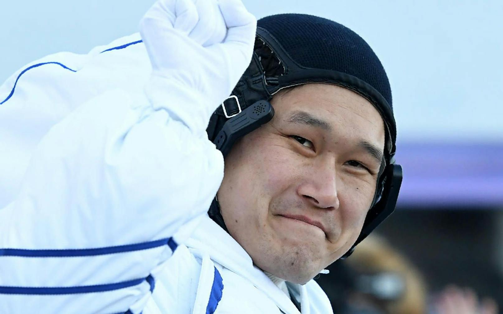 Astronaut Norishige Kanai vor seinem Abflug Mitte Dezember 2017.