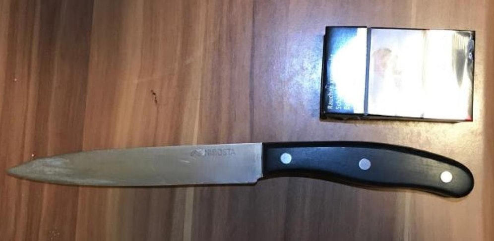 Dieses Messer wurde beim 31-Jährigen sichergestellt.