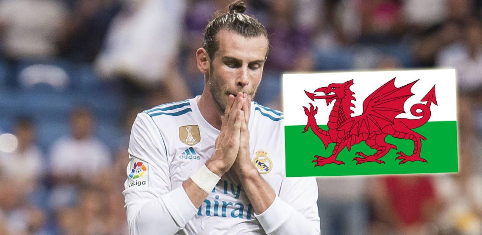 Pfeifkonzert für Bale! Wales-Superstar in Unform